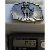 EO-5127 1978 Buckle Arizona J Lunge Morning Kachina The Great American Buckle Co. Solid Brass Native American