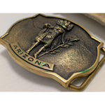 EO-5127 1978 Buckle Arizona J Lunge Morning Kachina The Great American Buckle Co. Solid Brass Native American