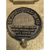 EO-5127 1978 Buckle Arizona J Lunge Morning Kachina The Great American Buckle Co. Solid Brass Native American