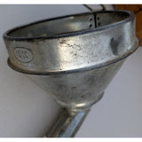 KK Metal Oil Funnel Vintage Flexible Spout Handle Automotive Garage Tool
