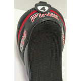 #4 G25 Head Cover for Ping 4 Golf Club Fairway Wood Black Red (HEAD COVER ONLY)
