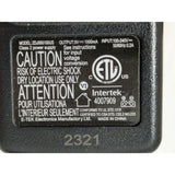 ZDJ050100US Model 5V 1000mA Output Power Adapter Supply Intertek 4007909 E-Tek Razors