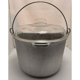 12 QT Guardian Service Medieval Aluminum Cookware Canner Kettle Rack Canning Glass Lid Pot