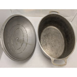 6 QT Club Hammercraft Oval Aluminum Dutch Oven Lid 12x9X5” Vintage Cookware USA