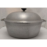 6 QT Club Hammercraft Oval Aluminum Dutch Oven Lid 12x9X5” Vintage Cookware USA