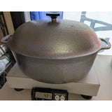 6 QT Club Hammercraft Oval Aluminum Dutch Oven Lid 12x9X5” Vintage Cookware USA