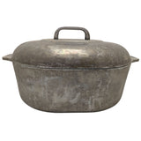 8 QT GHC Magnalite Aluminum Oval Roaster Trivet Lid Dutch Oven 15.5"x10"x4.5" USA