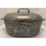 8 QT GHC Magnalite Aluminum Oval Roaster Trivet Lid Dutch Oven 15.5"x10"x4.5" USA