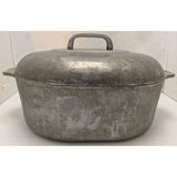 8 QT GHC Magnalite Aluminum Oval Roaster Trivet Lid Dutch Oven 15.5"x10"x4.5" USA