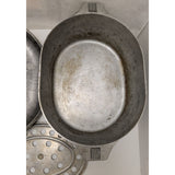 8 QT GHC Magnalite Aluminum Oval Roaster Trivet Lid Dutch Oven 15.5"x10"x4.5" USA