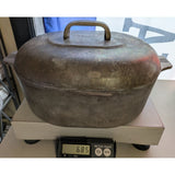 8 QT GHC Magnalite Aluminum Oval Roaster Trivet Lid Dutch Oven 15.5"x10"x4.5" USA