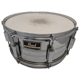 14" x7" Pearl Export Chrome Snare Drum Aquarian Head 124369 Taiwan Percussion