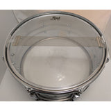 14" x7" Pearl Export Chrome Snare Drum Aquarian Head 124369 Taiwan Percussion