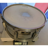 14" x7" Pearl Export Chrome Snare Drum Aquarian Head 124369 Taiwan Percussion