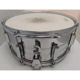 14" x7" Pearl Export Chrome Snare Drum Aquarian Head 124369 Taiwan Percussion