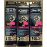 Lot Of 9 Oral-B CrossAction Toothbrush Replacement Heads 3 Packs New Triple Bristle Plunge