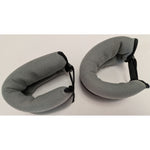 Bodyfit Sports Authority 5 Lb Ankle/Wrist Weights Pair Adjustable Grey Fleece Material Fitness Training