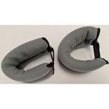 Bodyfit Sports Authority 5 Lb Ankle/Wrist Weights Pair Adjustable Grey Fleece Material Fitness Training