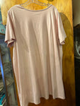 22/24 Roaman's Plus Size Soft Pink Tee