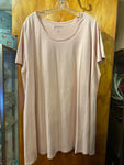 22/24 Roaman's Plus Size Soft Pink Tee
