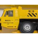 AS-IS FADED Maisto 1:43 Scale Yellow Mobile Crane M78 Construction Vehicle Die-Cast Metal M 78 MC Toy