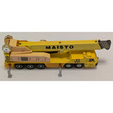 AS-IS FADED Maisto 1:43 Scale Yellow Mobile Crane M78 Construction Vehicle Die-Cast Metal M 78 MC Toy