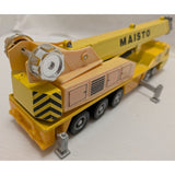 AS-IS FADED Maisto 1:43 Scale Yellow Mobile Crane M78 Construction Vehicle Die-Cast Metal M 78 MC Toy