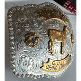 Wages German Silver Belt Buckle Butte County Fair Idaho CA Sheep Champion Lamb