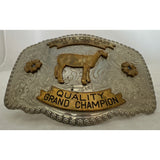Wages German Silver Belt Buckle Butte County Fair Idaho CA Sheep Champion Lamb