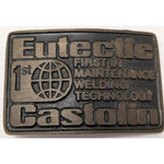 Eutectic Castolin Welding Technology Belt Buckle DynaBuckle Provo Utah Industrial Vintage Maintenance First In