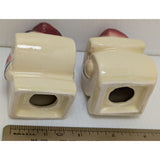 Anthropomorphic Shawnee Baker Man Chef Salt and Pepper Shakers 3.5" Vintage Ceramic Pottery