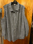 32 6X Women’s sleeveless Gingham Shirt