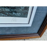 Almost Home Terry Redlin Signed Print Numbered 9264/29500 Limited Church Farm Sleigh Etched Glass