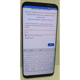 AS-IS Samsung S8 PARTS REPAIR PW LOCKED Galaxy Duos 64GB Smartphone Black Screen Damage