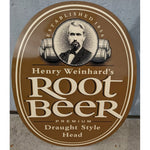 Root Beer 33X26 Henry Weinhard Metal Tin Sign Modern Repro Draught Style Head Premium Rootbeer