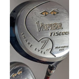 Set 42.5 3 41.5" 5  42" 7 Snake Eyes Viper TiSteel Maraging 455 UST Fire Forged Carbon Fiber Fairway Driver Wood Golf Club RH
