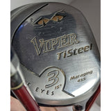 Set 42.5 3 41.5" 5  42" 7 Snake Eyes Viper TiSteel Maraging 455 UST Fire Forged Carbon Fiber Fairway Driver Wood Golf Club RH