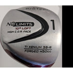 44.5" No Limits 450cc Golf Club Driver 10* Loft Pro Edge 75 Tour 58-R
