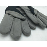 Rare NEW XL Komatsu Work Gloves Gray Grey Black NWOT Hook Loop Touch Closure