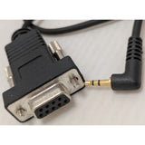 Late 1990s RS-232 to TRS Serial Data Cable Projector Camera Black Plastic Metal (Not Audio)
