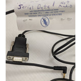 Late 1990s RS-232 to TRS Serial Data Cable Projector Camera Black Plastic Metal (Not Audio)