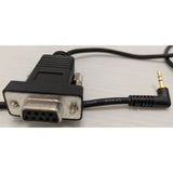 Late 1990s RS-232 to TRS Serial Data Cable Projector Camera Black Plastic Metal (Not Audio)