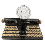 1940s Marx Tin Litho Dial Typewriter Metal Mechanical Toy Kids  Pressed Steel Patent Pending