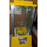1 Cent Dean Penny Gumball Candy Gum Machine Yellow Hollywood Calif w Stand Vending Vintage