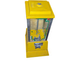 1 Cent Dean Penny Gumball Candy Gum Machine Yellow Hollywood Calif w Stand Vending Vintage