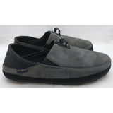 New 9 Men Pendleton Driveway Drop House Slippers Steel Gray Wool Blend Suede Upper
