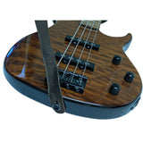 BXP Peavey Millennium 4 String Bass Electric Guitar Tiger Eye Quilted Maple Woodgrain TKL Bag