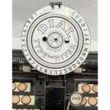 1940s Marx Tin Litho Dial Typewriter Metal Mechanical Toy Kids  Pressed Steel Patent Pending