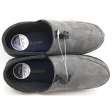 New 9 Men Pendleton Driveway Drop House Slippers Steel Gray Wool Blend Suede Upper