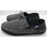 New 9 Men Pendleton Driveway Drop House Slippers Steel Gray Wool Blend Suede Upper